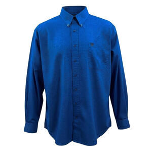 Cinch Western Shirt Men's Size Large Blue/Black  Long Sleeve Button Down Cotton